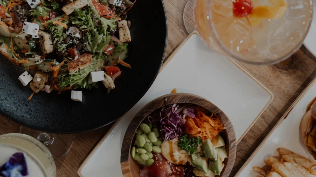 Full menu of beach bar hout bay