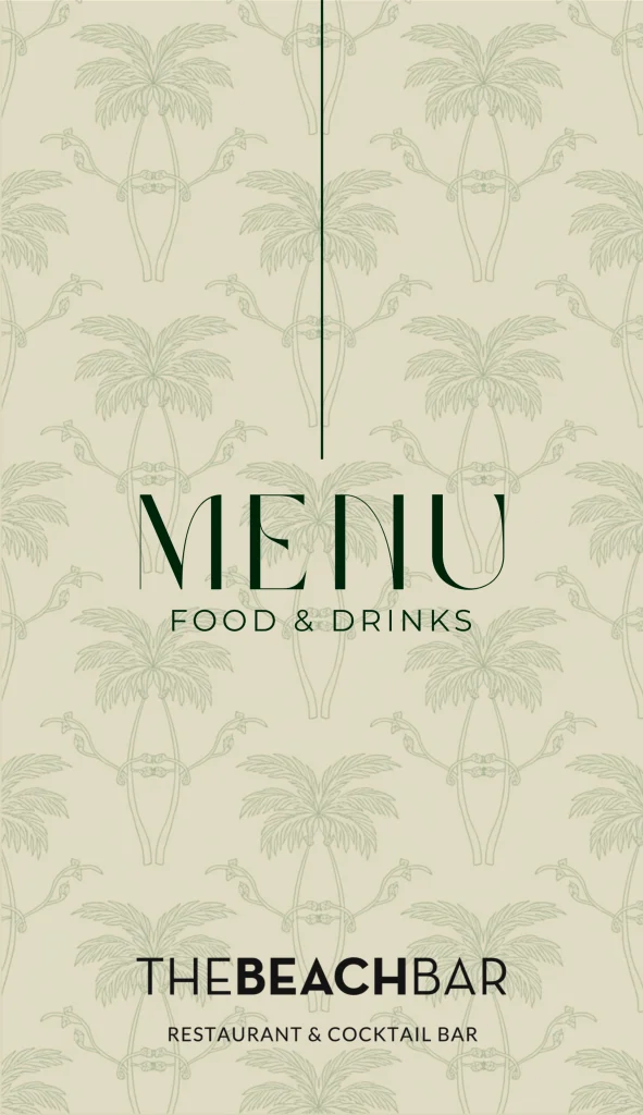 Beach Bar food menu